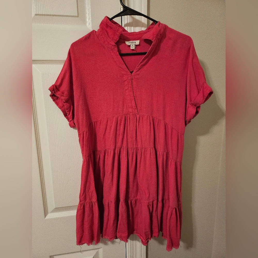 Umgee Pink Babydoll Tunic
